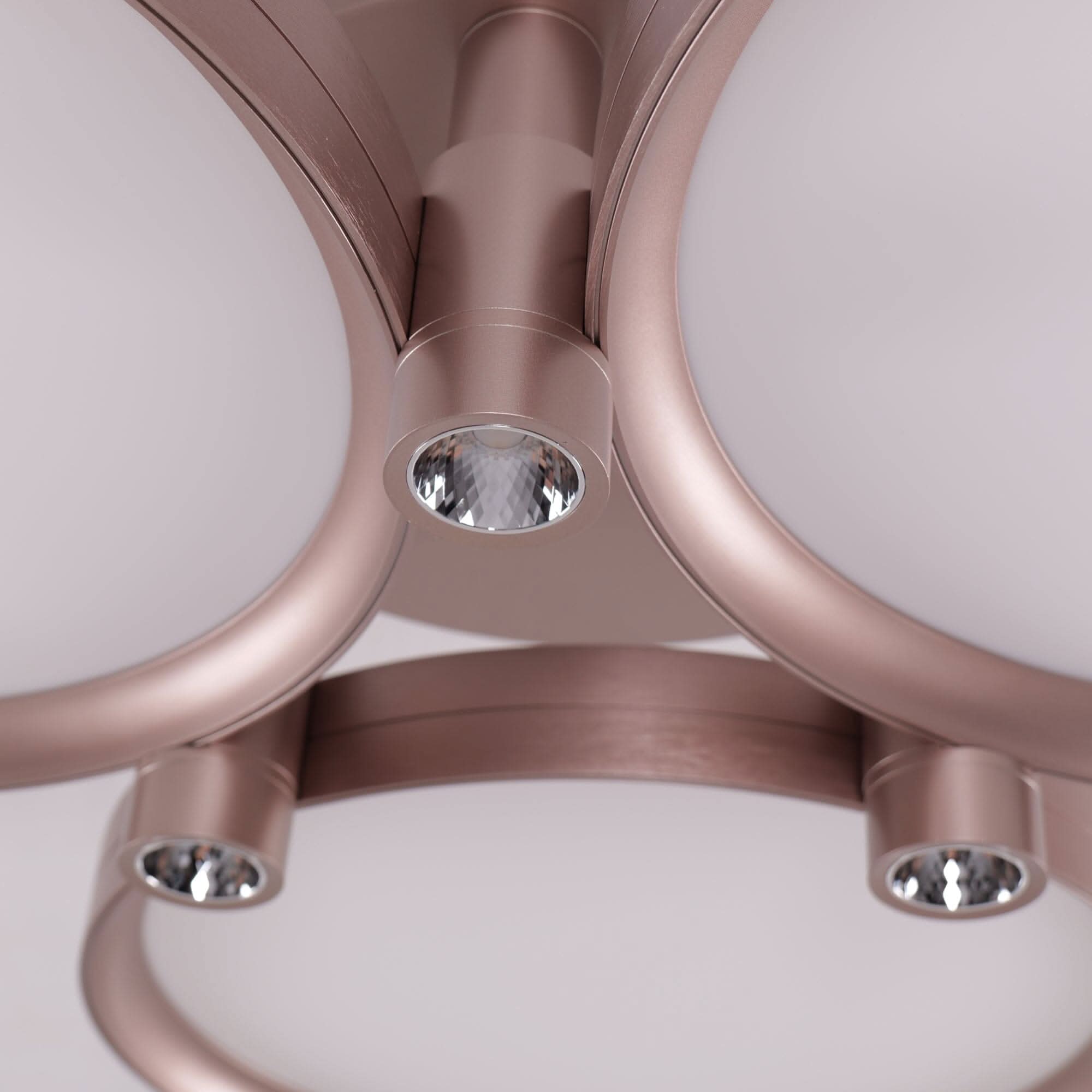 Lightsin Modern Three-Disk Silver/Gold Full Spectrum Ceiling Light