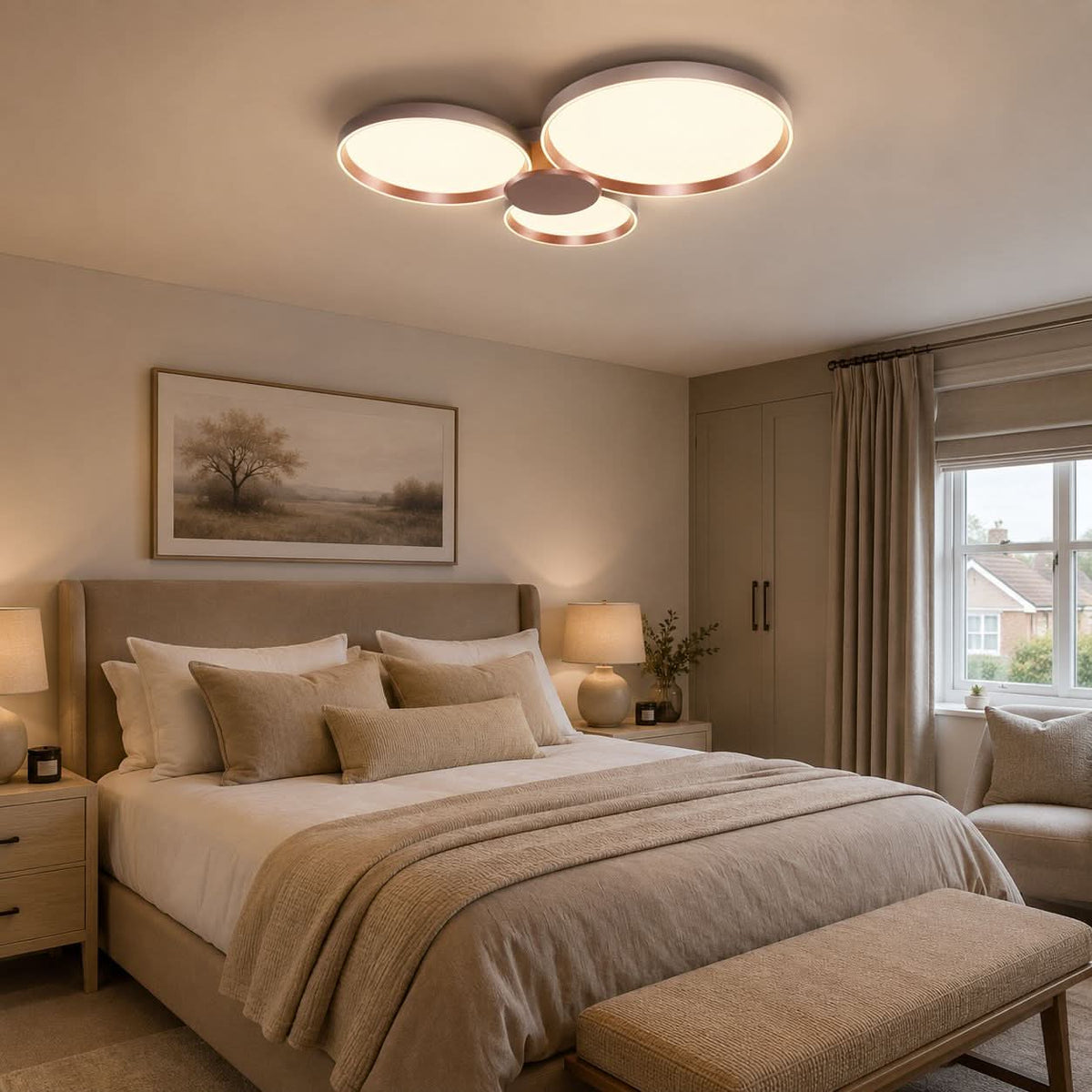 Lightsin Minimalist LED Ceiling Light for Living Room and Bedroom