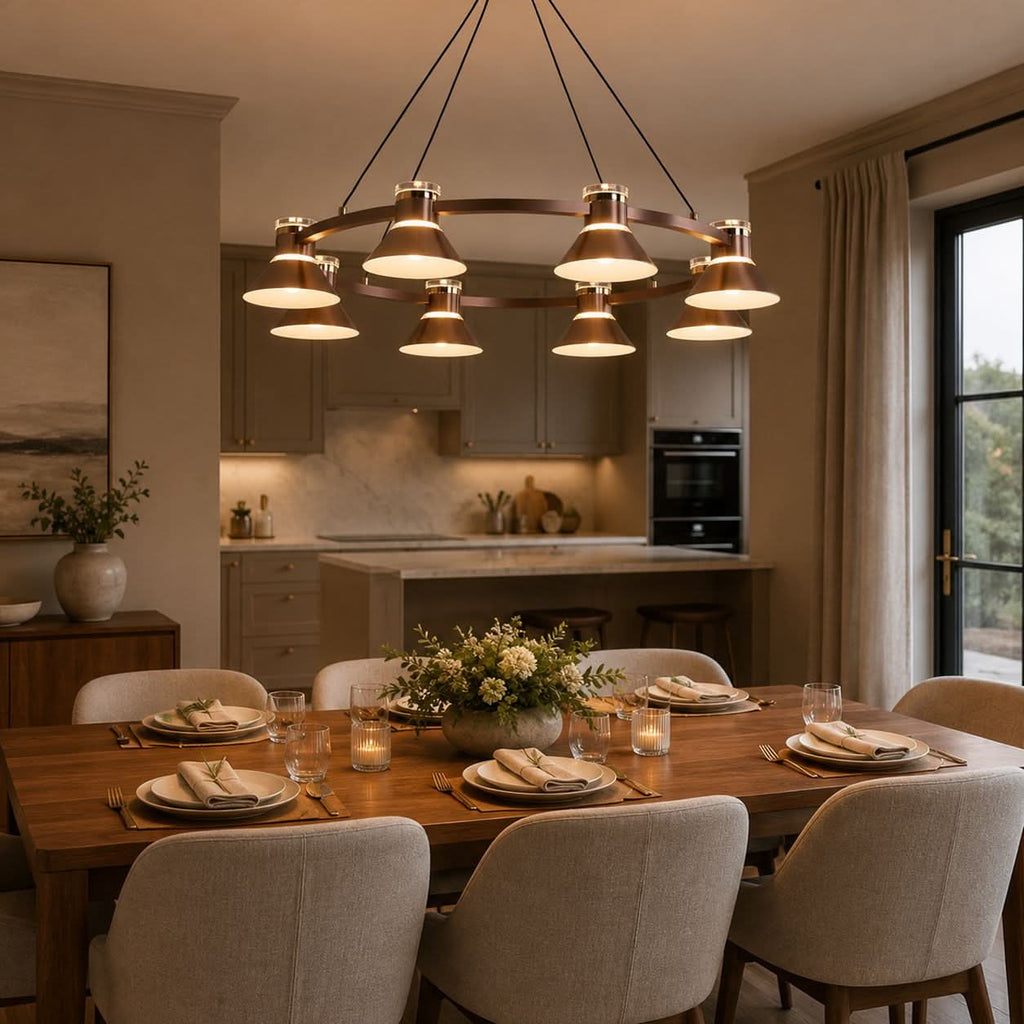 Lightsin Modern Aluminum LED Pendant Light with 3-Colour Changing