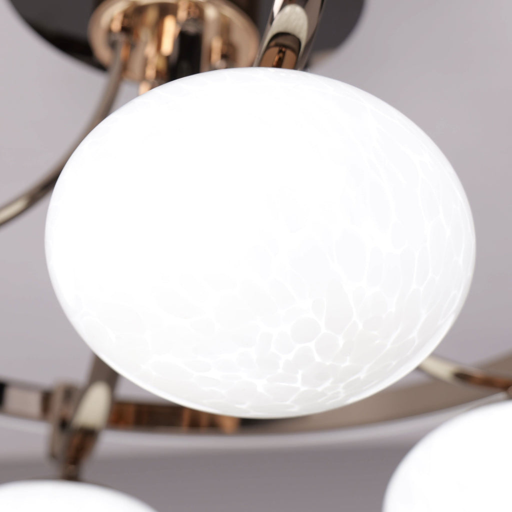 Lightsin Elegant Circular Ceiling Light with Four Orbs