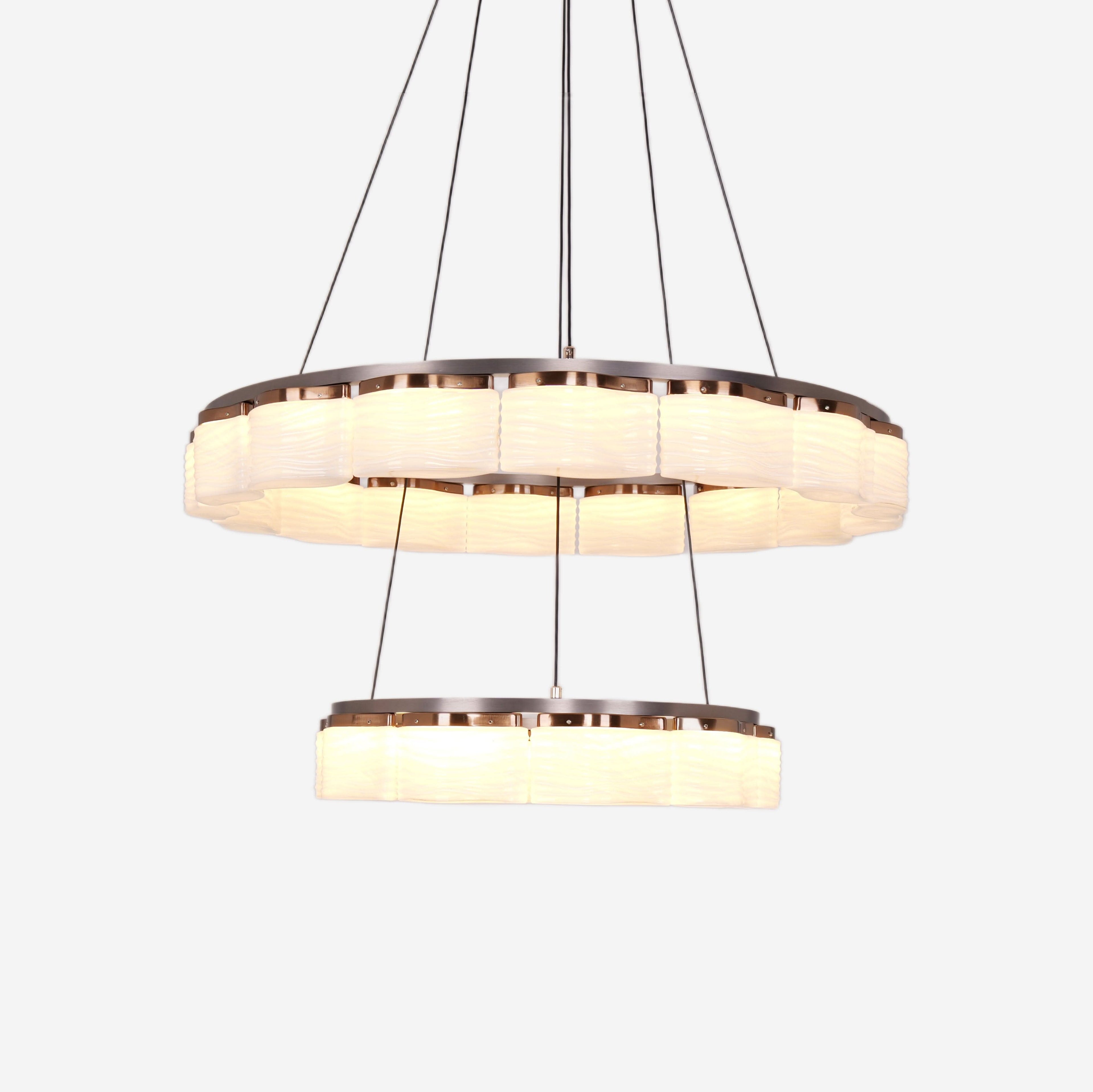 Lightsin Elegant LED Pendant Light with Onyx Glass Shade