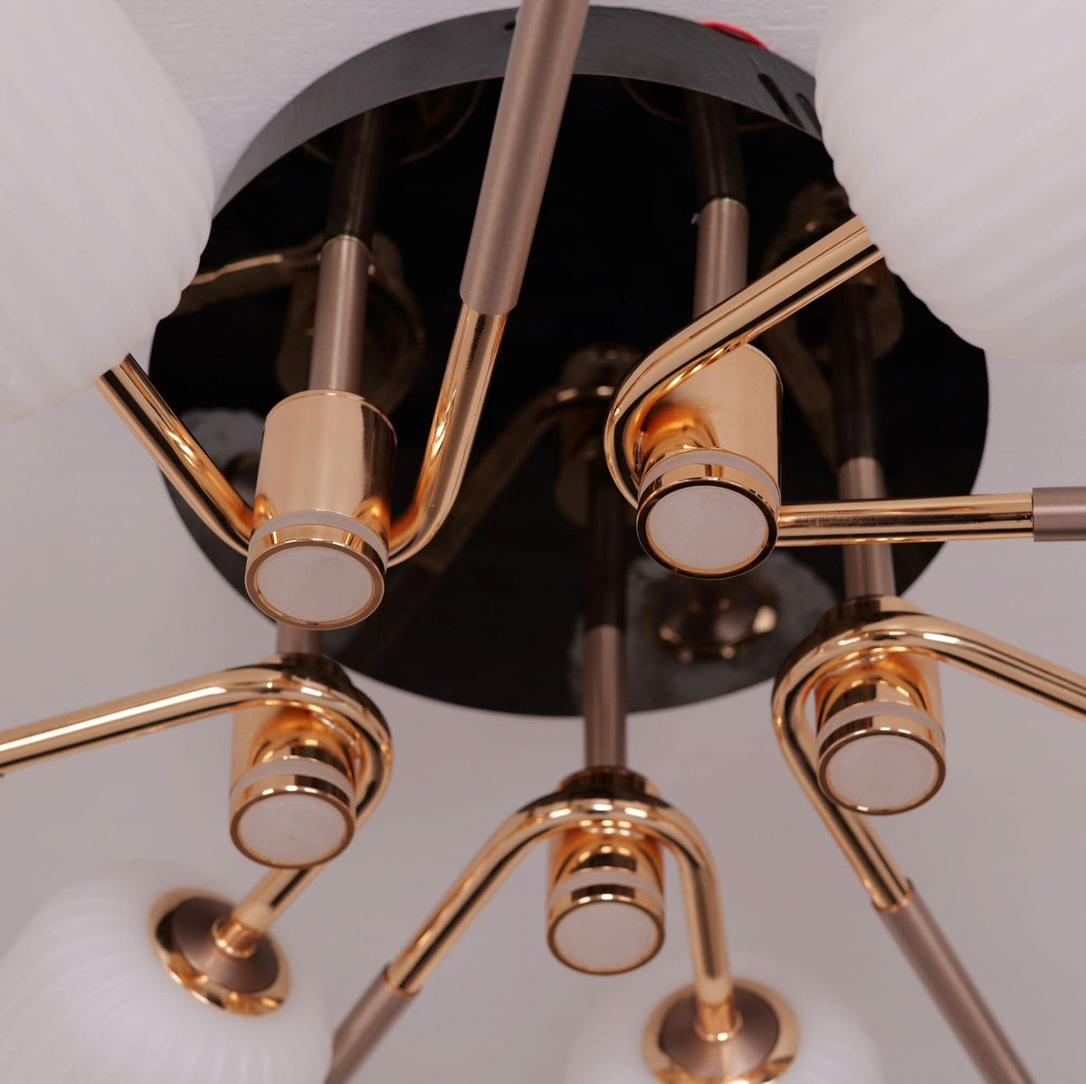 Lightsin Modern LED Tri-Color Changing Iron and Acrylic Ceiling Light