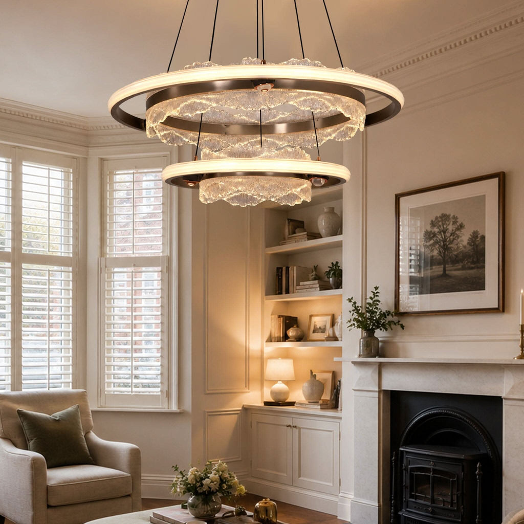 Lightsin Modern Ceiling Pendant Light with Aluminum and Acrylic Design