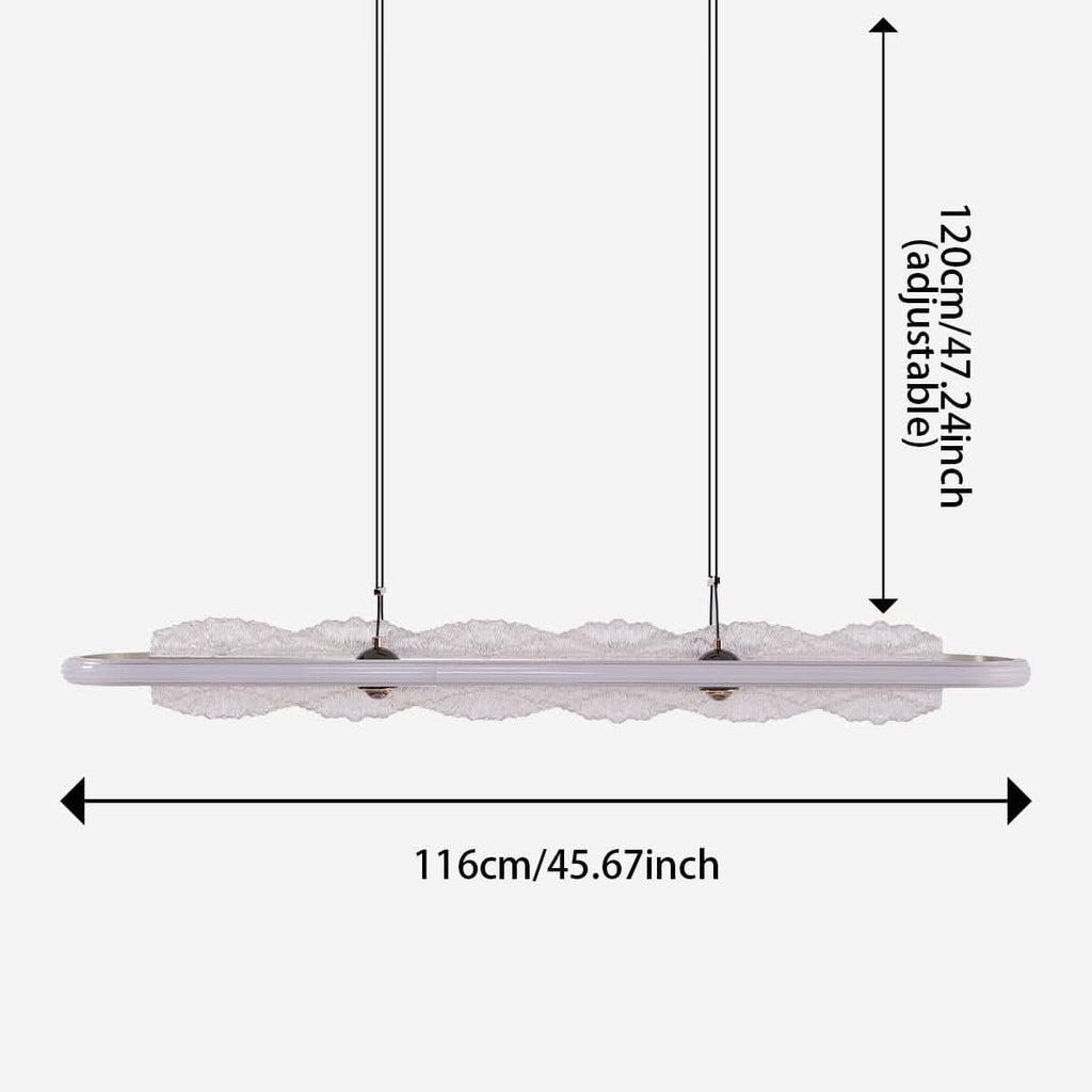 Lightsin Modern Aluminum and Acrylic Pendant Light for Dining Room Ceiling