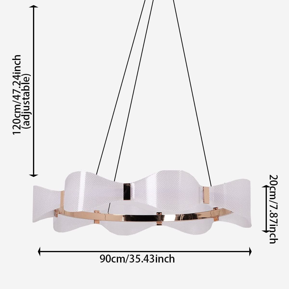 Lightsin Modern Minimalist Acrylic Ring Pendant Light