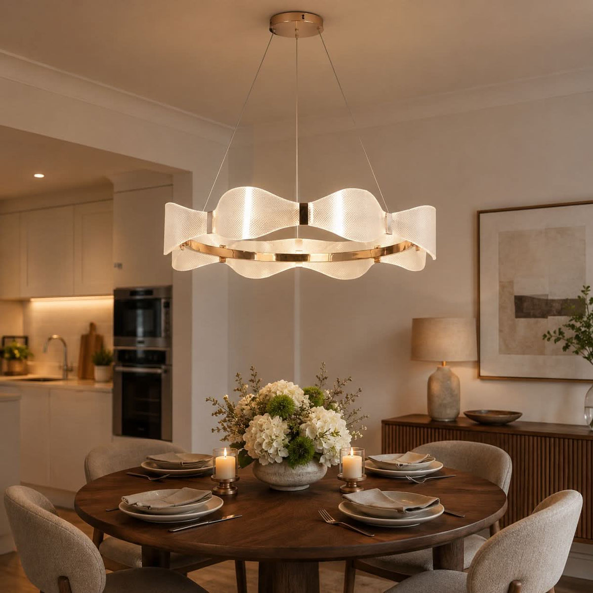 Lightsin Modern Minimalist Acrylic Ring Pendant Light
