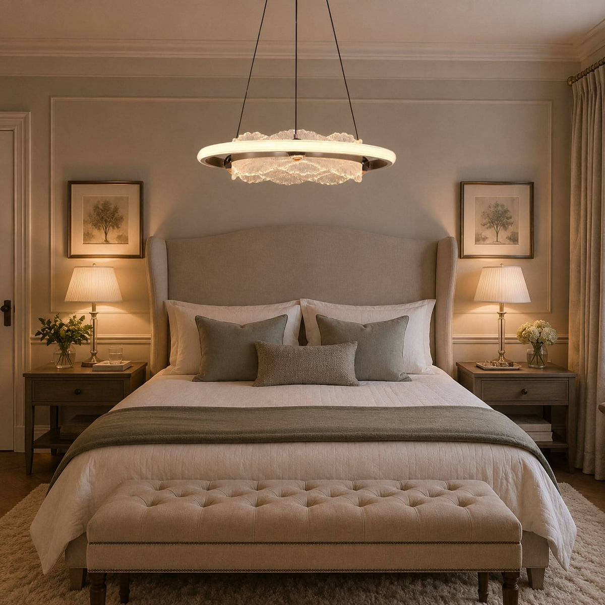 Lightsin Modern Ceiling Pendant Light with Aluminum and Acrylic Design