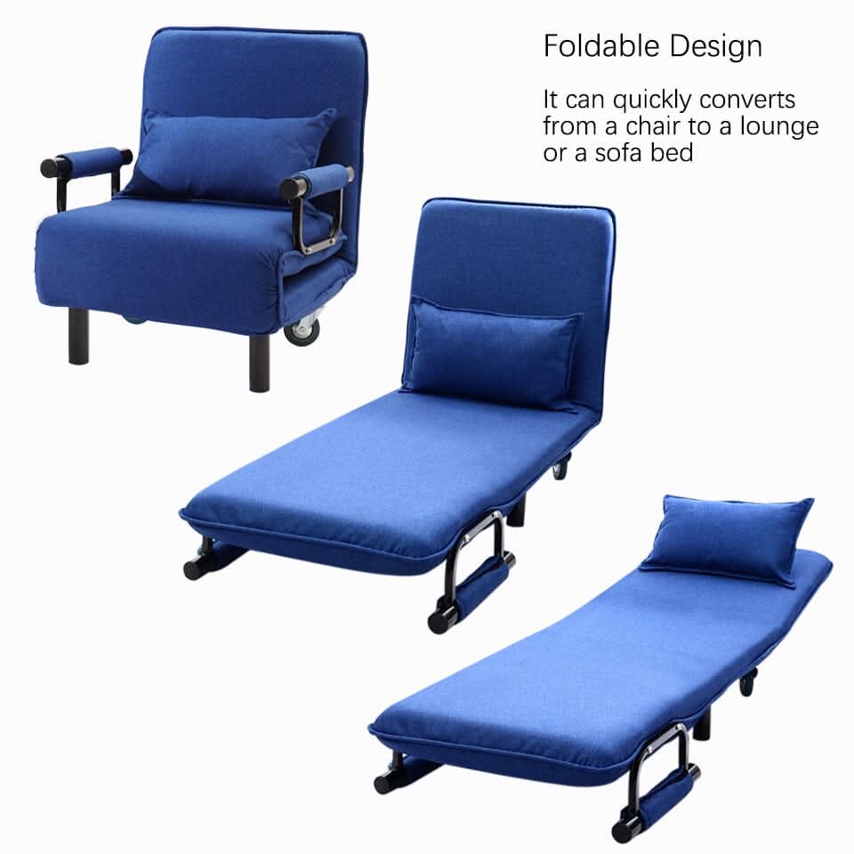 Foldable Sofa Bed and Leisure Recliner Armchair