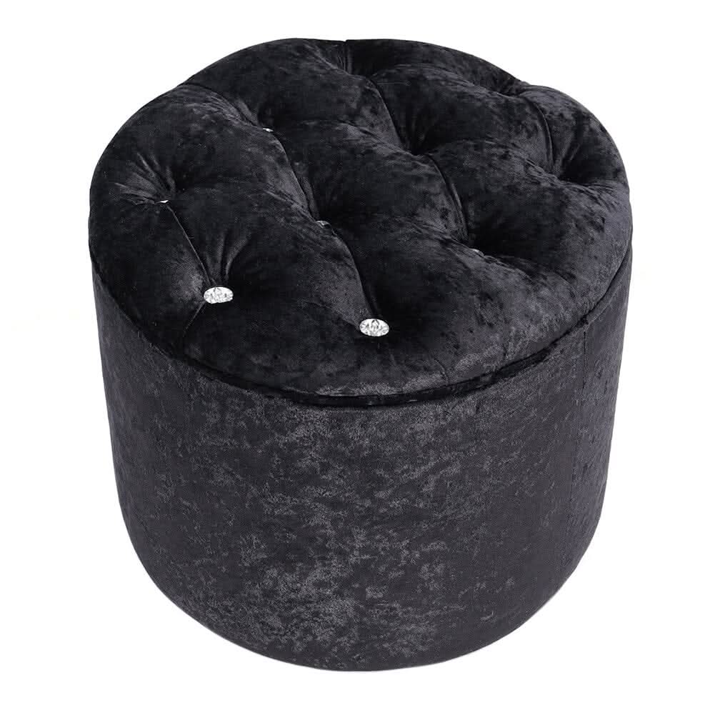 Rheinland Black Footstool