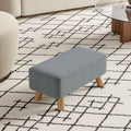 Small Rectangular Entryway Bench Linen Fabric Collection