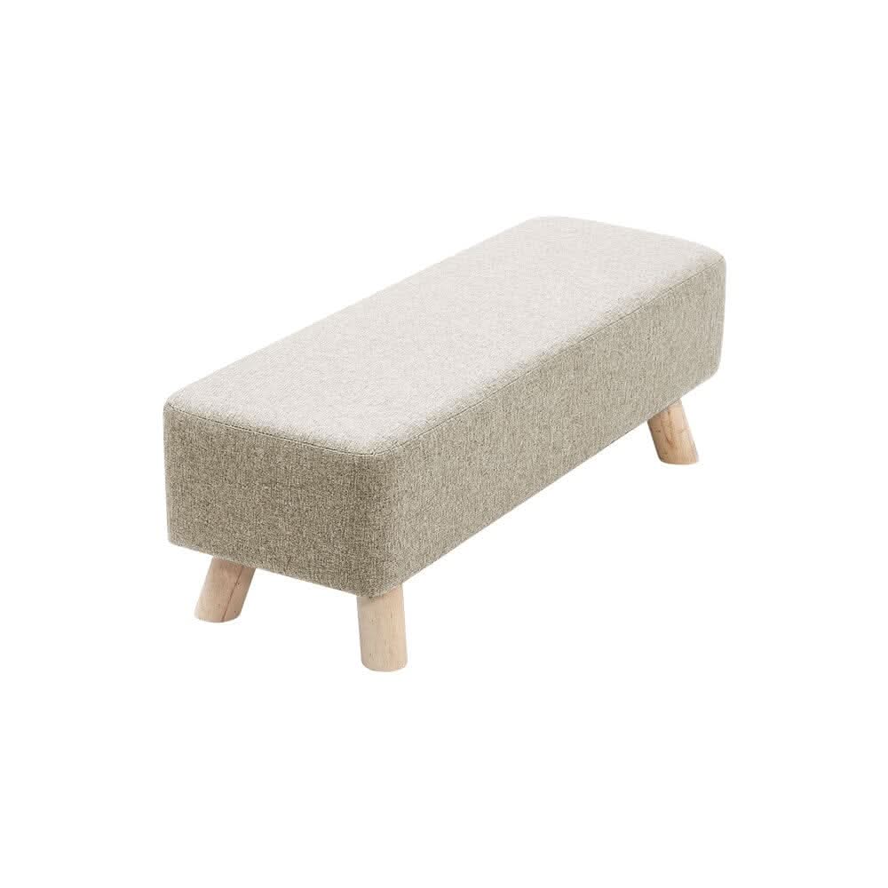 Large Rectangular Entryway Bench Linen Fabric Collection