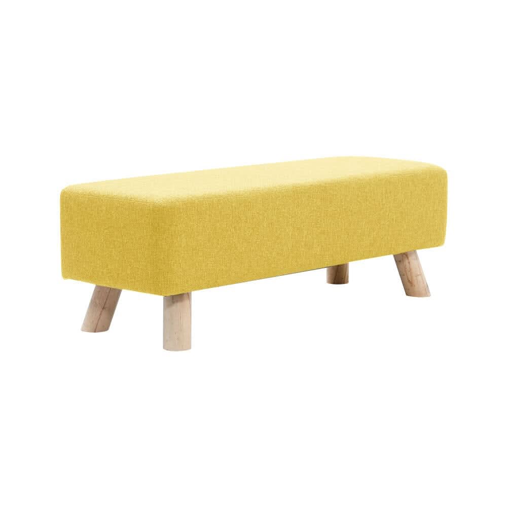 Large Rectangular Entryway Bench Linen Fabric Collection