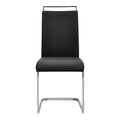 Set of 2 Kitchen Dining Chairs with Leather