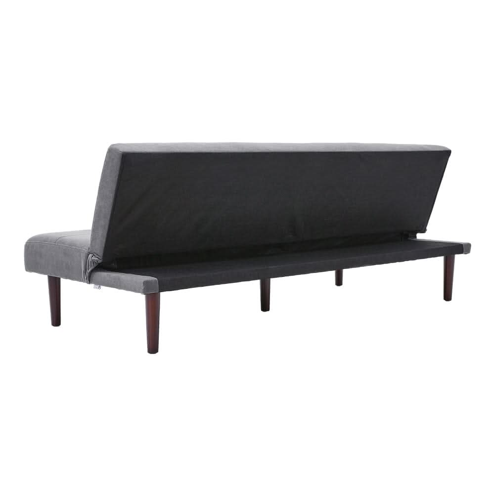 4ft Sofa Bed Contemporary Convertible Upholstered Green/ Grey