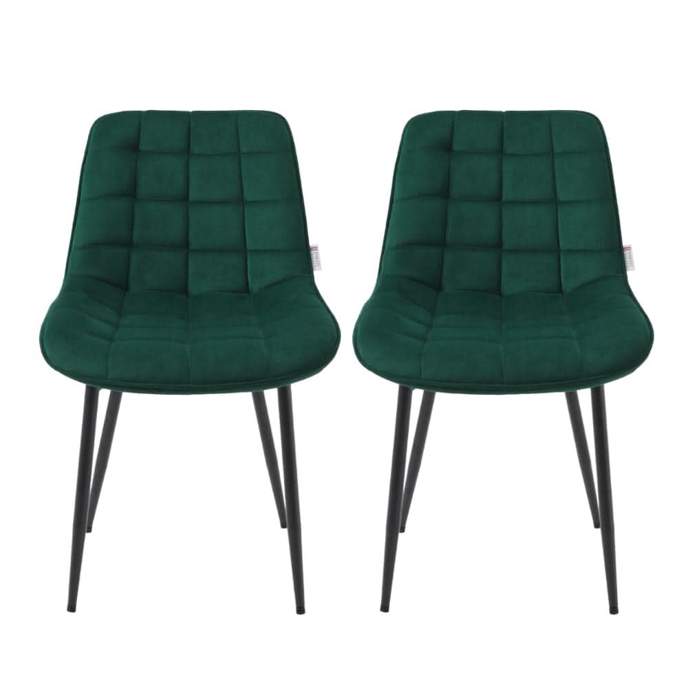 Green Upholstered Dining Chair Modern Comfort Seating