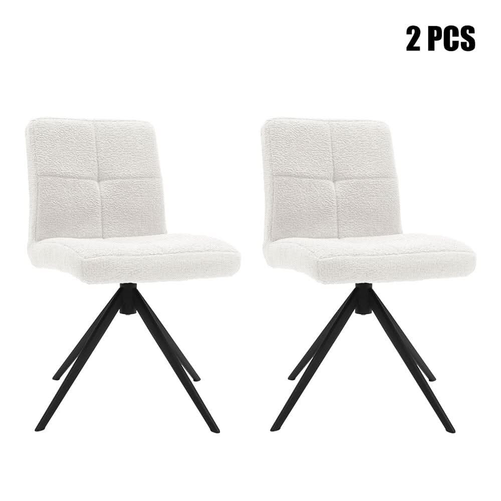 2Pcs Plush Breakfast Bar Stools