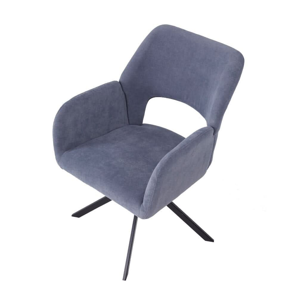 Modern Swivel Accent Chair Collection – Grey Teddy Fleece