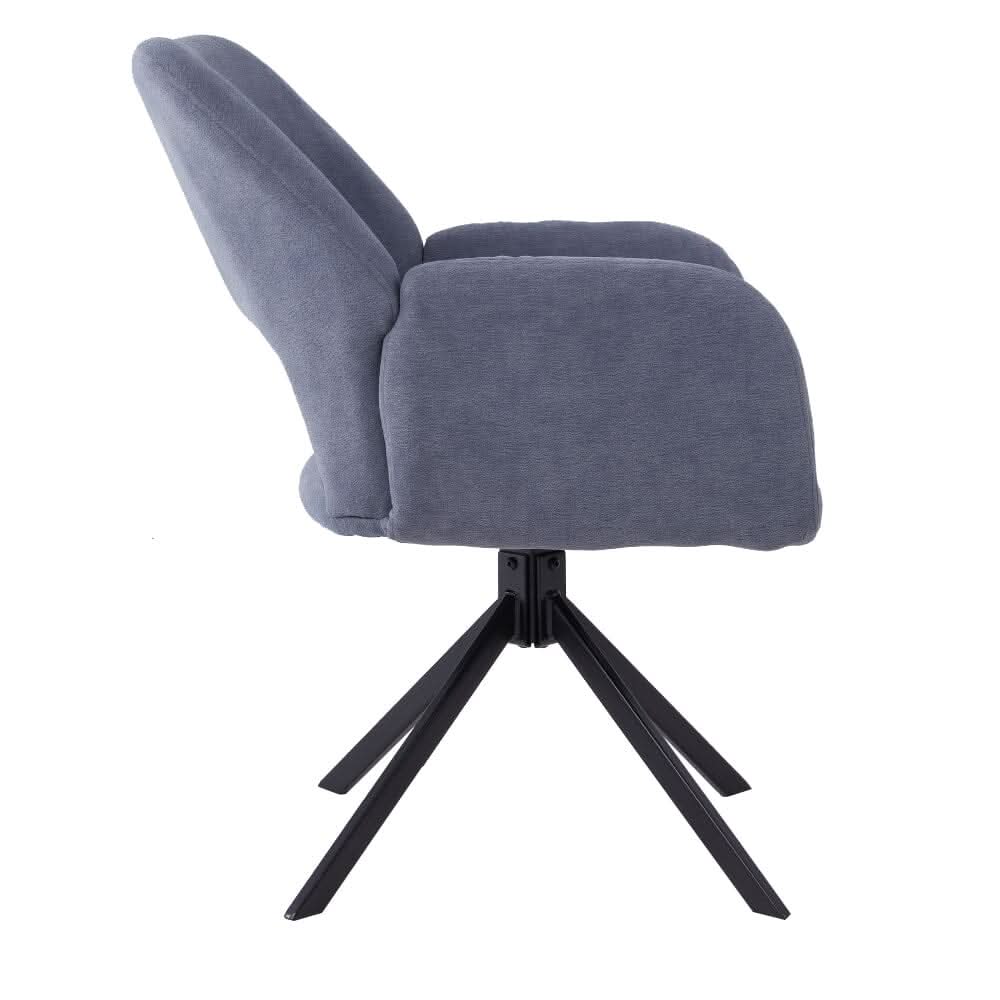 Modern Swivel Accent Chair Collection – Grey Teddy Fleece