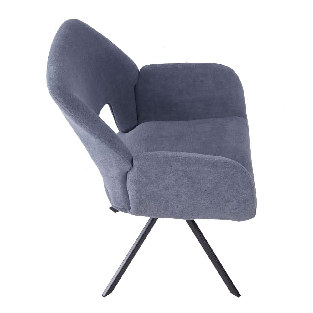 Modern Swivel Accent Chair Collection – Grey Teddy Fleece
