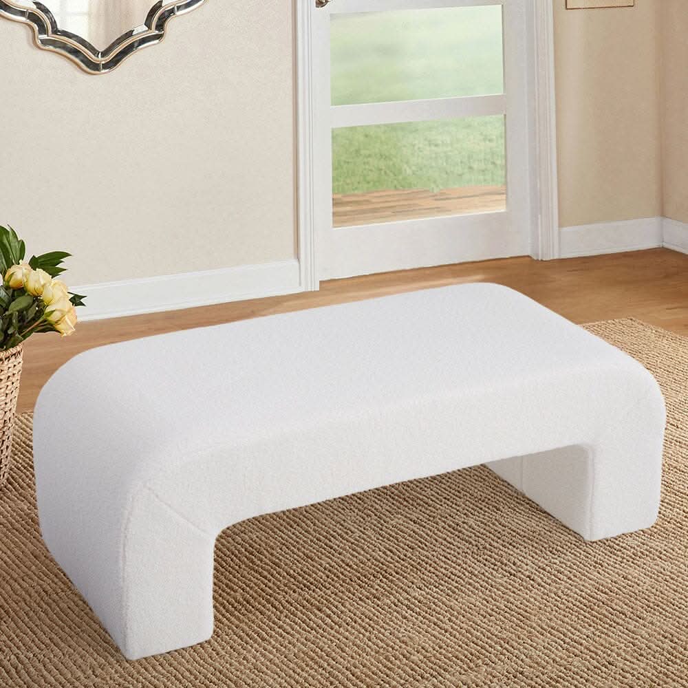 Modern U-Shaped Fabric Bench Collection