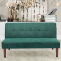 Small Modern 2-Seater Padded Convertible Sofa Bed with Wooden Legs