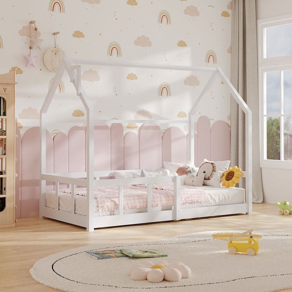 Wooden House Bed Frame