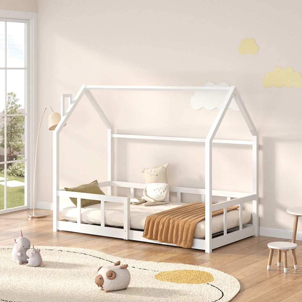 Wooden House Bed Frame