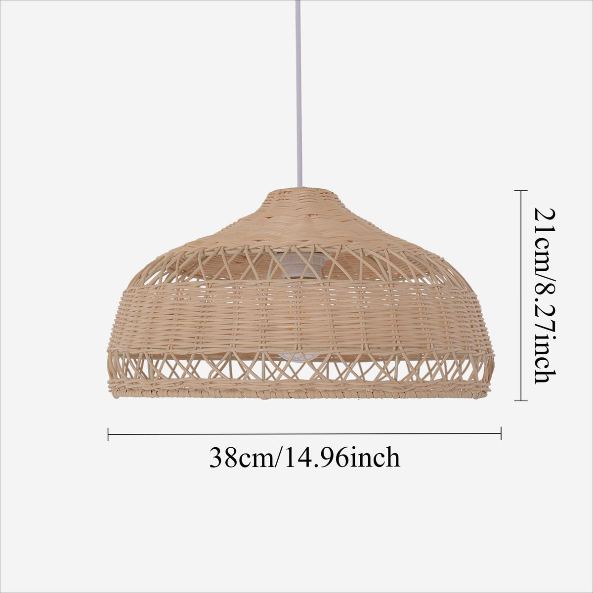 Lightsin Cella-Minimalist Bamboo Cone Ceiling Light