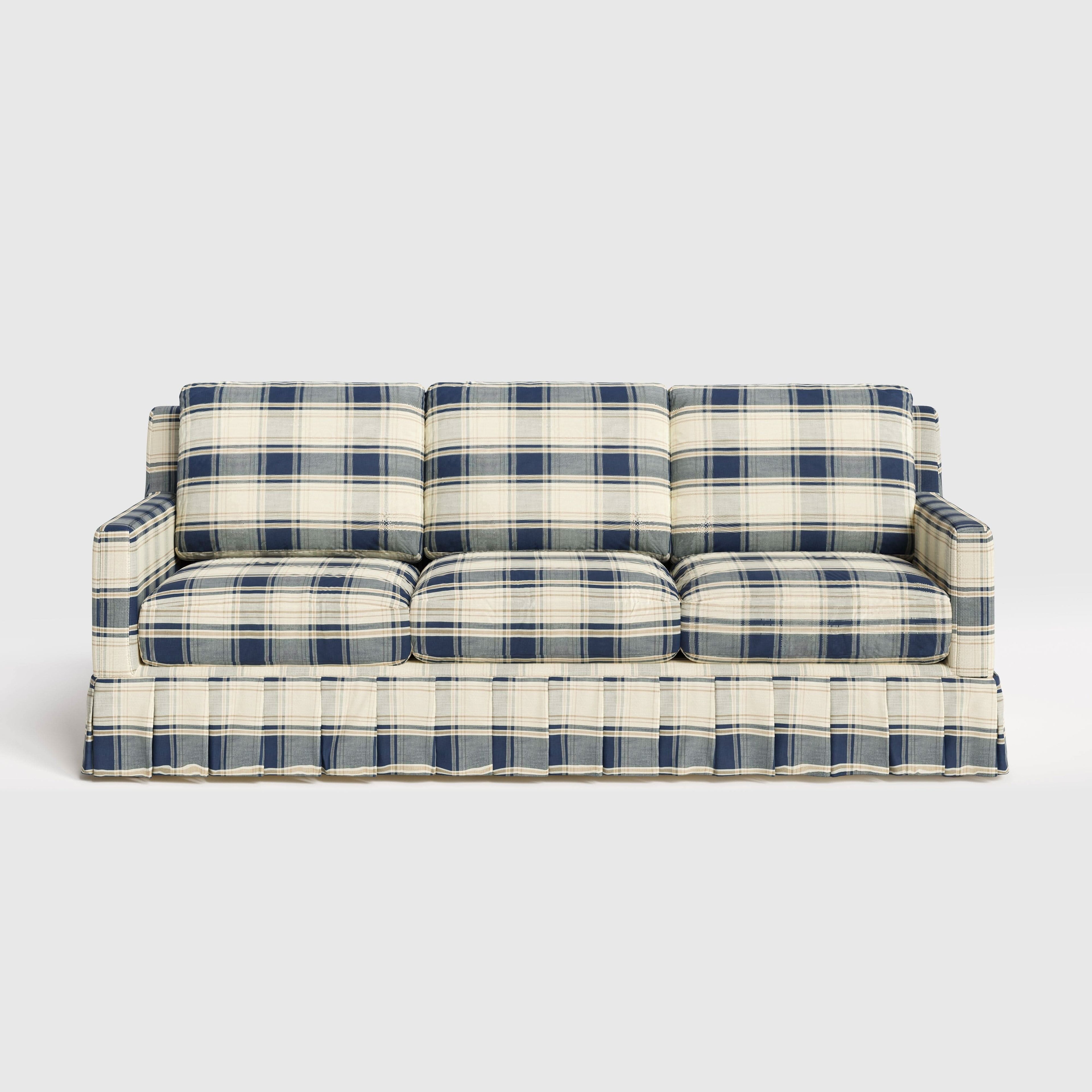 Cottonfy Minimalist Stylish Detachable Striped and Checkered Pattern Sofa
