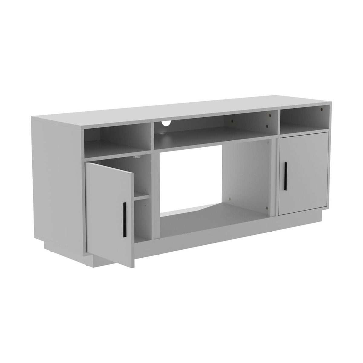 30Inch Electric Fireplace TV Stand | Large Media Cabinet with 24 Colour Options
