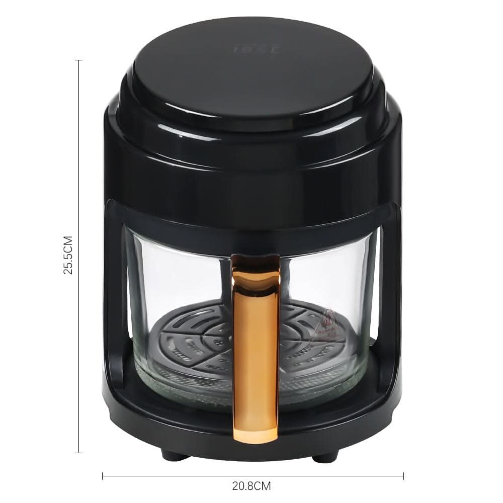 Small 2.2L White/Black Visible Basket Air Fryer