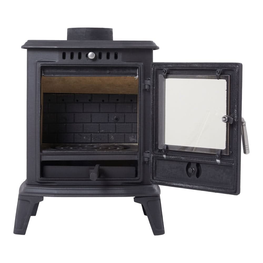 Cast Iron Fireplace – Victorian Style Wood Burning Fireplace Insert & Freestanding Heater