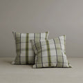 Square Exclusive Design Cushion in Moss Green Plaid Cotton Linen, 45*45CM