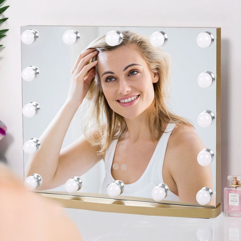 50cm W Rectangle Hollywood LED Lighted Cosmetic Mirror