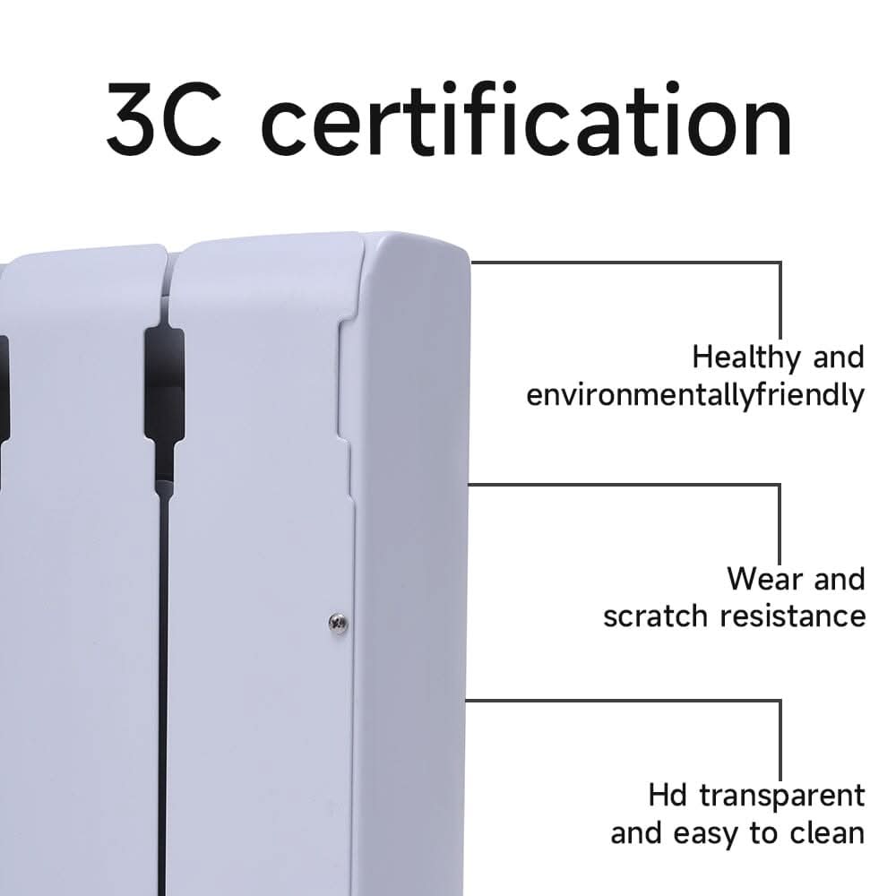 Ceramic Electric Radiator with Wi‑Fi & LCD Touch – White or Matte Black (700 W/1000 W/1500 W/2000 W)