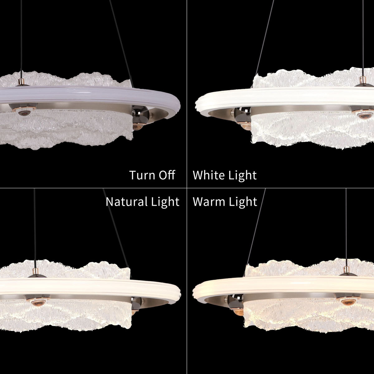 Lightsin Modern Ceiling Pendant Light with Aluminum and Acrylic Design
