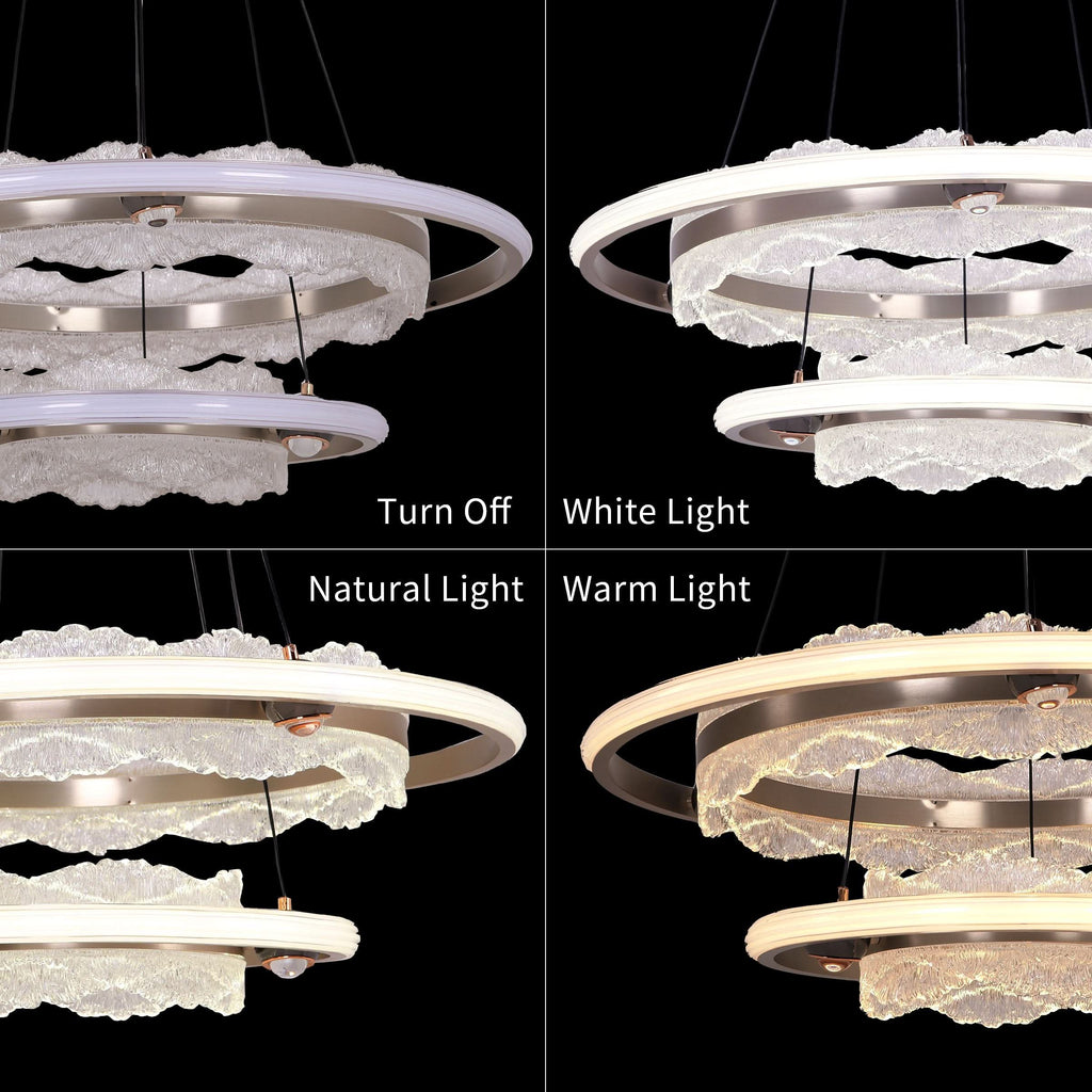 Lightsin Modern Ceiling Pendant Light with Aluminum and Acrylic Design