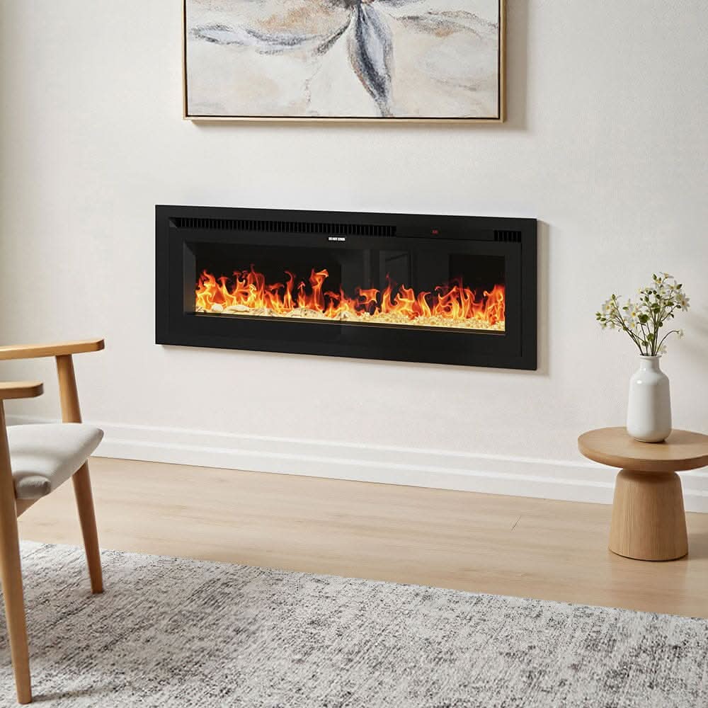 42/50/60/73 inch Electric Fire 12 Vibrant Flame Colours Electric Fireplace with Remote