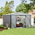 3×5 ft/ 4×6ft/ 6×8 ft/ 10×8ft/ 10×10ft/ 10×12ft Metal Outdoor Garden Storage Shed Motorcycle Sheds with Lockable
