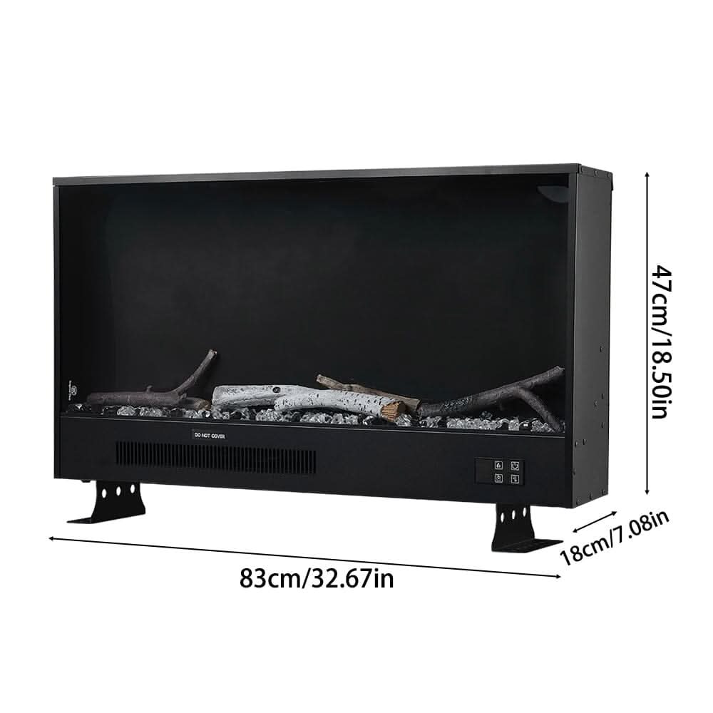 Smallbee 33/46/58inch WiFi Electric Fireplace with LED Display & Realistic Flame Effect