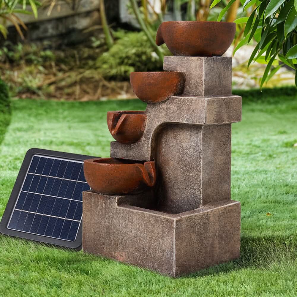 Outdoor Garden Water Feature with 2.4W Solar Water Pump