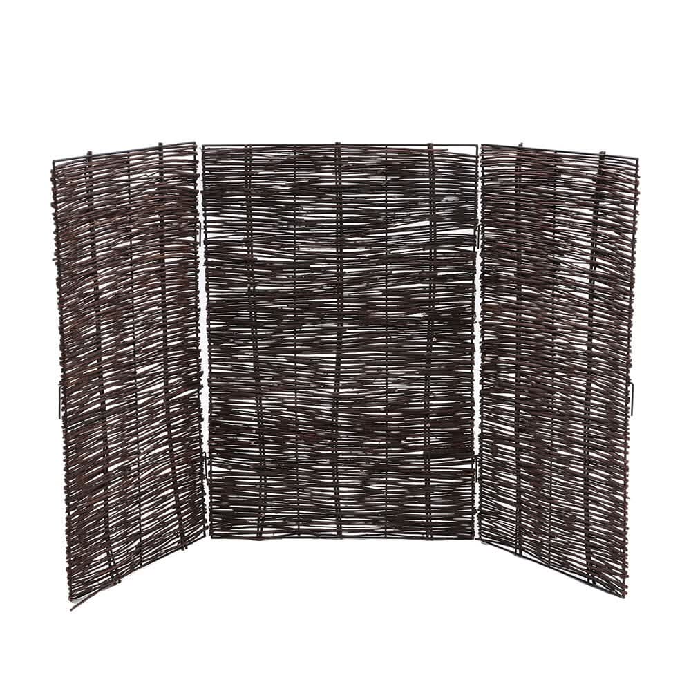 Trash Can Fence Wicker Privacy Fence