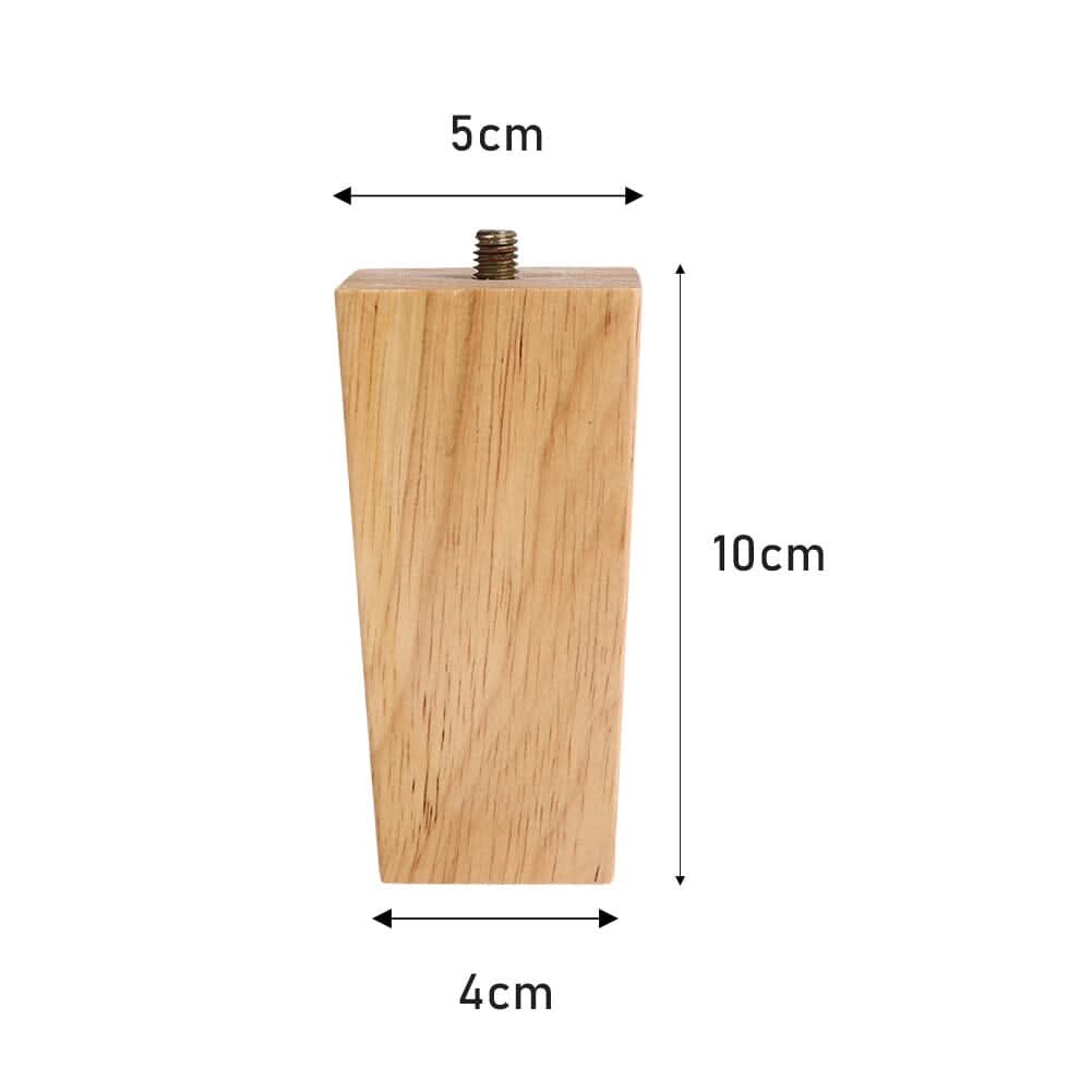 4 Pieces Square Wooden Furniture Legs Chair Sofa Feet Replacement