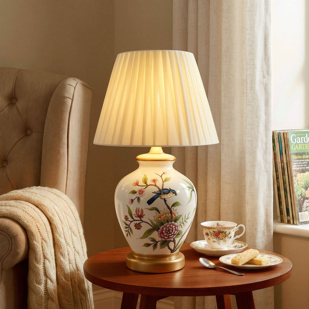 Lightsin Chinoiserie Hand-Painted Ceramic Table Lamp Collection
