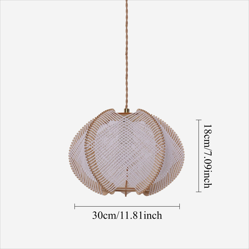 Lightsin Charming Ceiling Light Rustic Elegance with Paper Rope