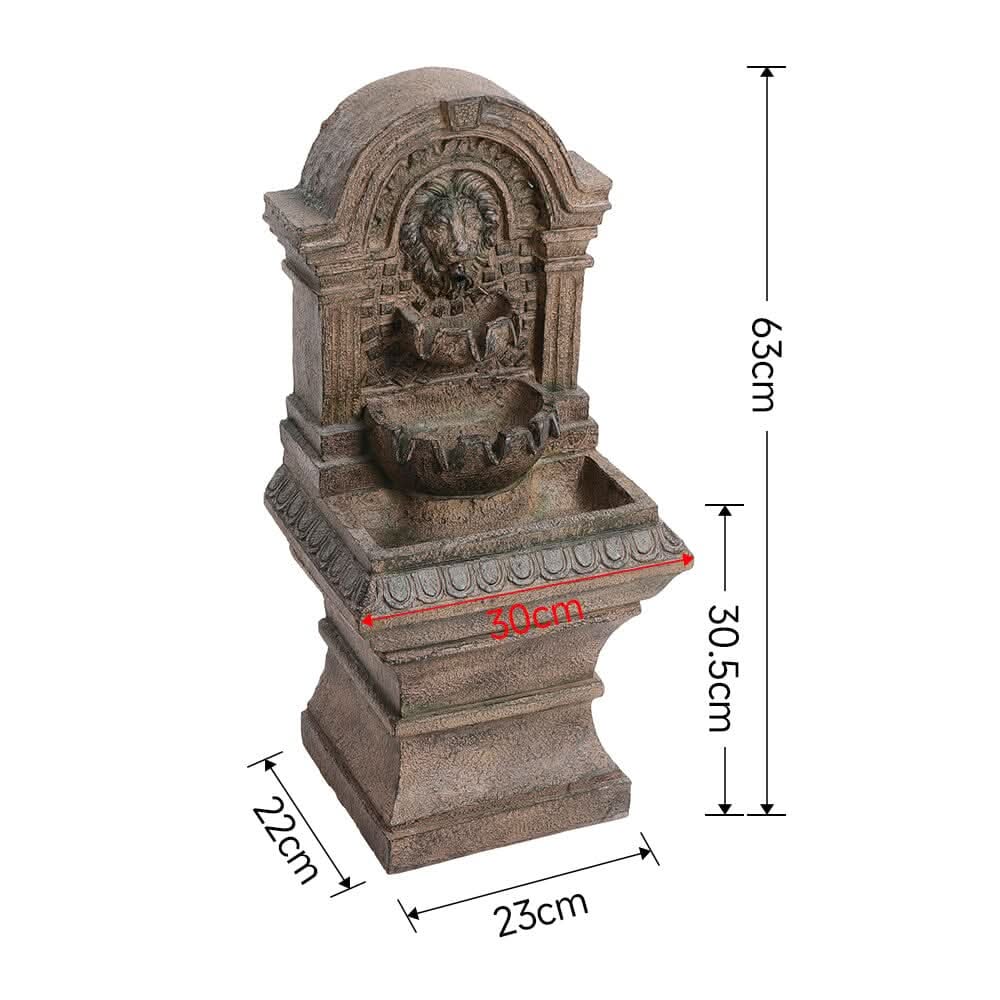 Outdoor Fountain Solar-Powered Water Rockery Decor
