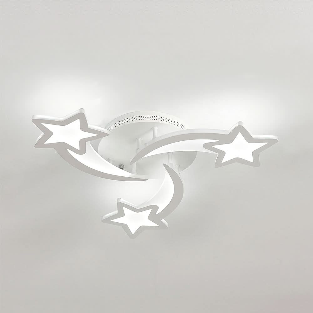 LED Ceiling Light Fixture with Star Lampshades