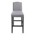 Livingandhome 2Pcs Linen Kitchen Counter Bar Stools, ZH1537