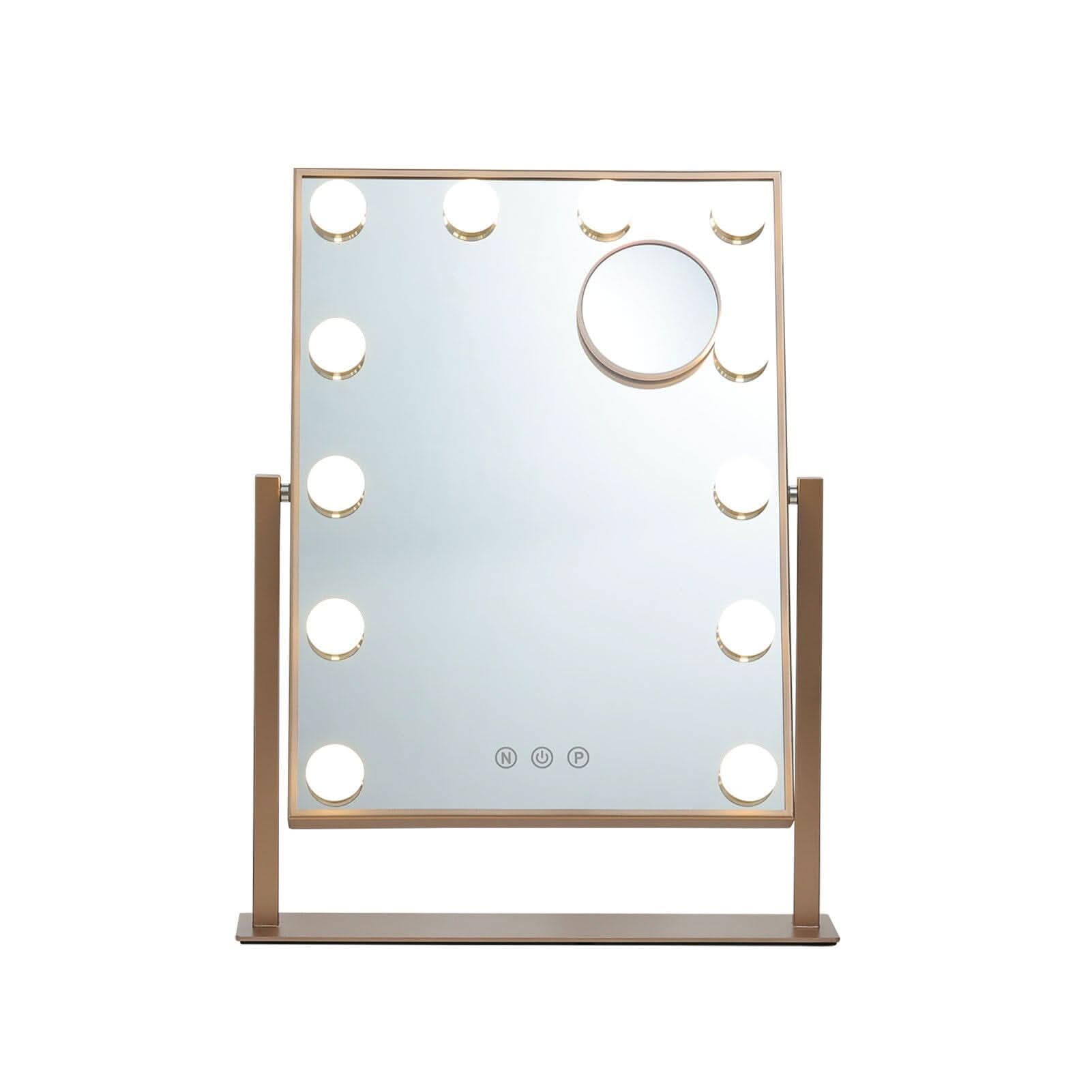 Adjustable Large Rectangular Lighted Makeup Mirror