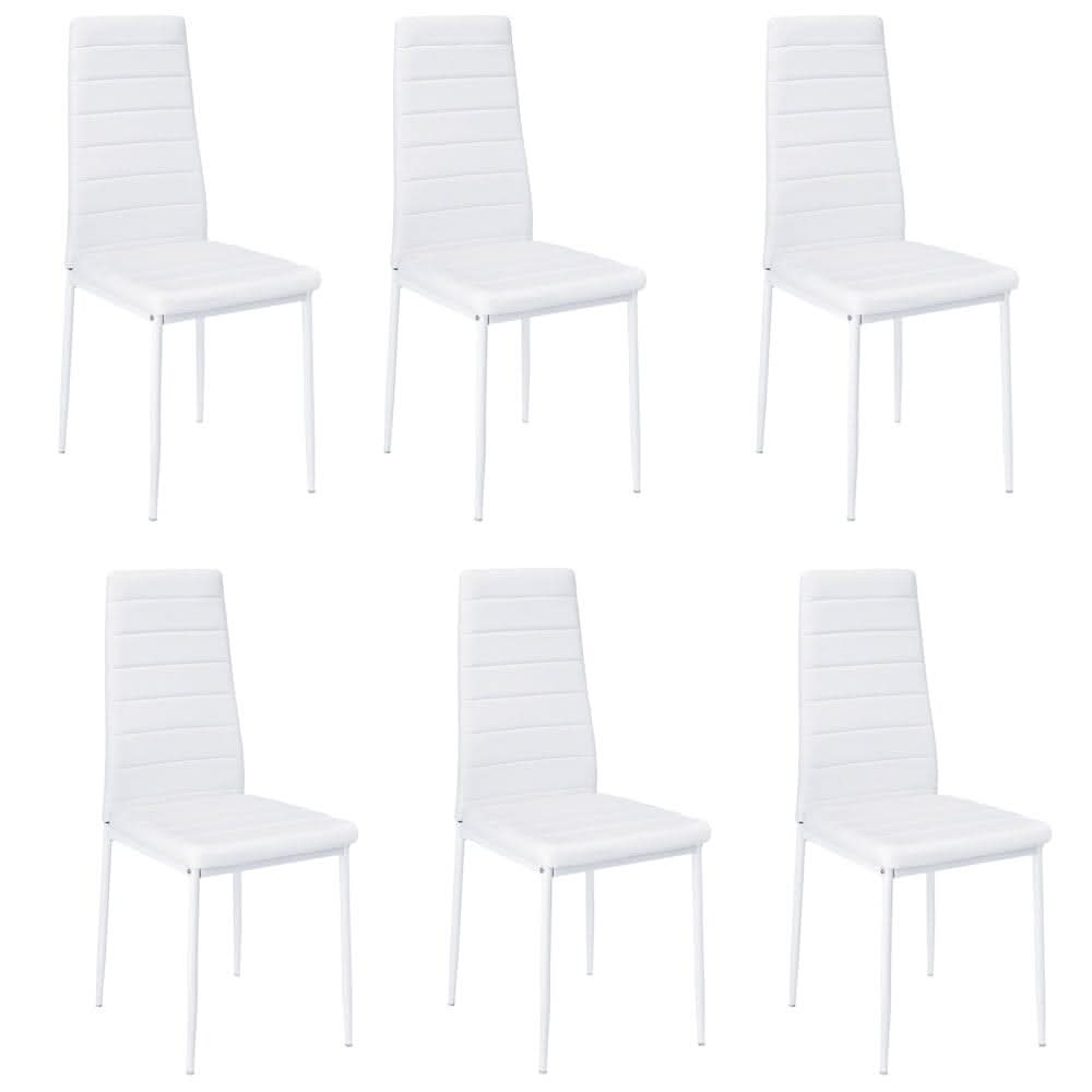 92cm Height Upholstered Leather Dining Chair Set of 6